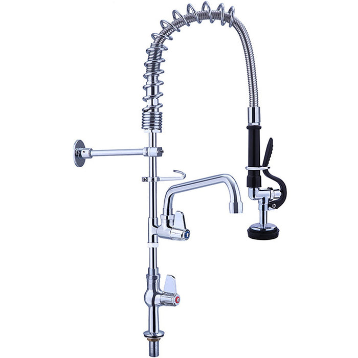 B GRADE Pre Rinse Spray Unit with Swing faucet Deck mount Single inlet Height 600mm Stainless steel |  EQ7803A08 B GRADE