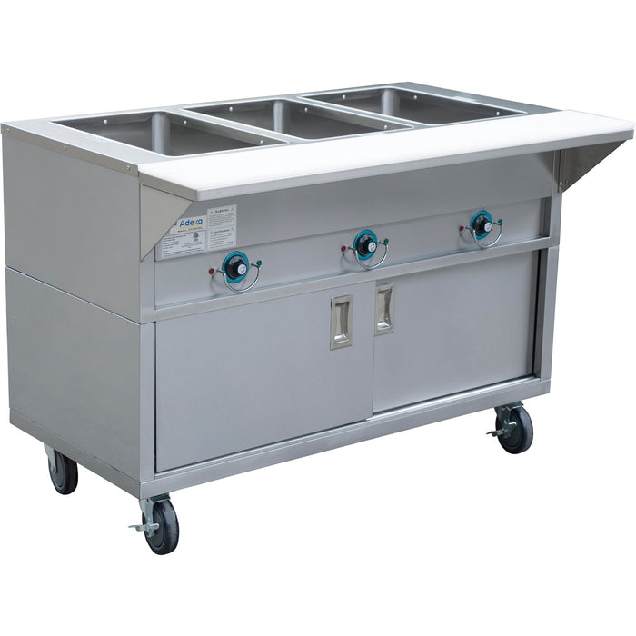 B GRADE Mobile Bain marie with Cupboard 3xGN1/1 |  EST3SWCBSD B GRADE