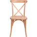 Beech Wood Cross Back Dining Chair with Wooden Seat |  F1011BW Makfry