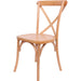 Beech Wood Cross Back Dining Chair with Wooden Seat |  F1011BW Makfry