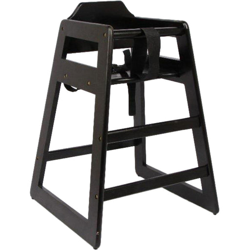 Restaurant Wood High Chair Black |  F1050BL Makfry