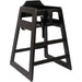 Restaurant Wood High Chair Black |  F1050BL Makfry
