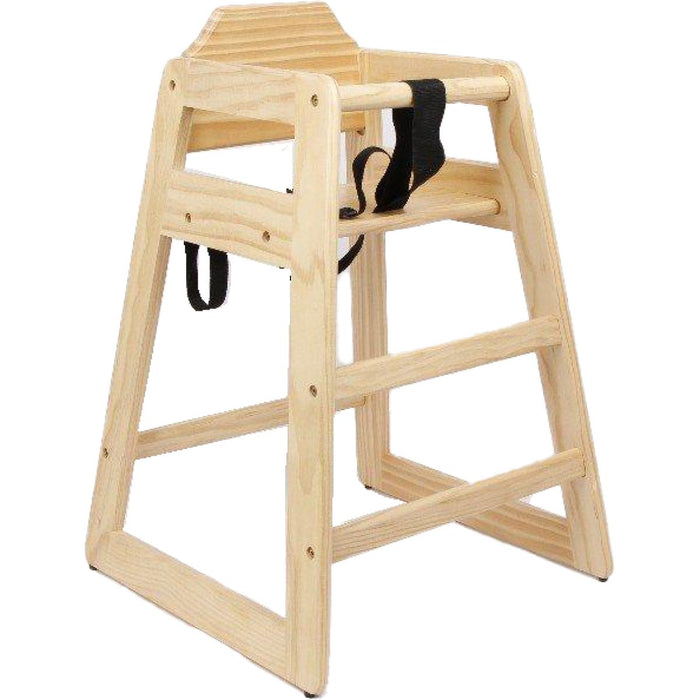Restaurant Wood High Chair Natural |  F1050NT Makfry