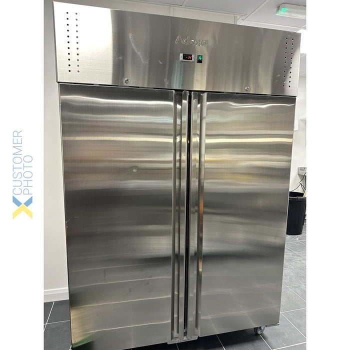 1200lt Commercial Freezer Stainless steel Upright cabinet Twin door Ventilated cooling |  F1200V