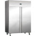 Commercial Refrigerator Upright Cabinet Stainless Steel 1160 Litres Double Door 3 Shelves Static Cooling 1340x810x2010mm |  Thl1200 Tn Makfry
