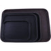 Serving Tray Fibreglass Rectangular Black 10"x14" |  FBR1014 Makfry