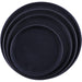 Serving Tray Fibreglass Round 16" Black |  FBR1616 Makfry