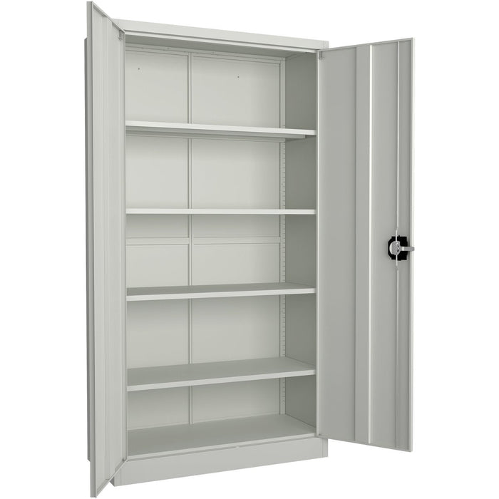 Commercial Steel Grey/White Storage Cupboard with 4 Shelves and Lock 800x400x1800mm |  FCA18WHITE Makfry