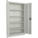 Commercial Steel Grey/White Storage Cupboard with 4 Shelves and Lock 800x400x1800mm |  FCA18WHITE Makfry