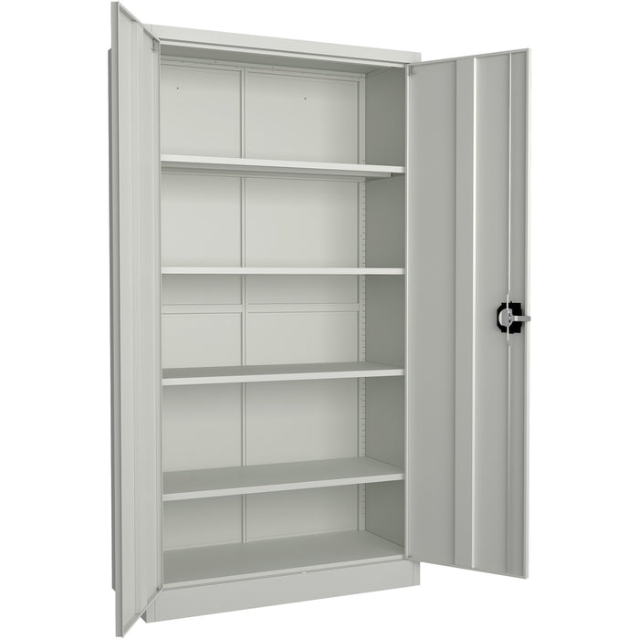 B GRADE Commercial Steel Grey/White Storage Cupboard with 4 Shelves and Lock 800x400x1800mm |  FCA18WHITE B GRADE