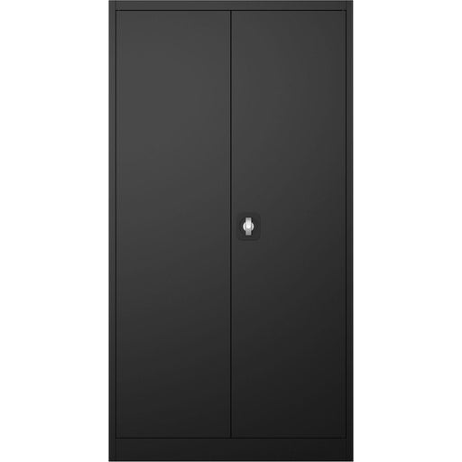 Commercial Steel Black Storage Cupboard with 4 Shelves and Lock 800x400x1800mm |  FCA18BLACK Makfry