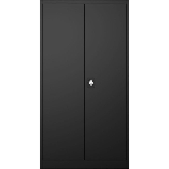 Commercial Steel Black Storage Cupboard with 4 Shelves and Lock 800x400x1800mm |  FCA18BLACK Makfry