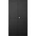 Commercial Steel Black Storage Cupboard with 4 Shelves and Lock 800x400x1800mm |  FCA18BLACK Makfry