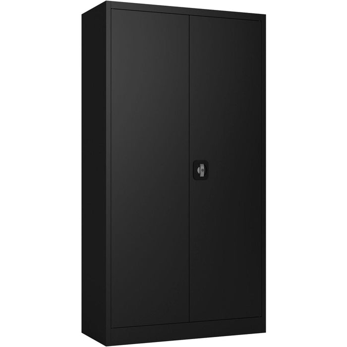 Commercial Steel Black Storage Cupboard with 4 Shelves and Lock 800x400x1800mm |  FCA18BLACK Makfry