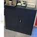 Commercial Metal Black Storage Cabinet Lockable with 2 Shelves 900x400x900mm |  FCA9BLACK Makfry