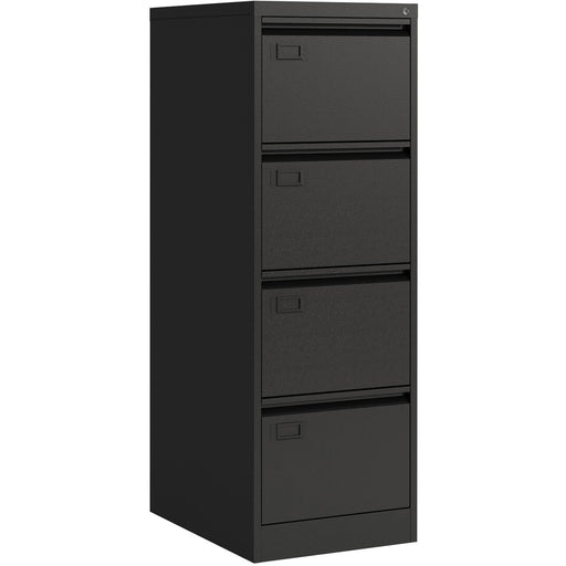 B GRADE Professional Black Filing Cabinet 4 drawer 452x620x1330mm |  FCD4ABLACK B GRADE Makfry