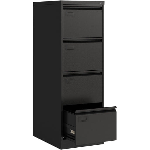 B GRADE Professional Black Filing Cabinet 4 drawer 452x620x1330mm |  FCD4ABLACK B GRADE Makfry