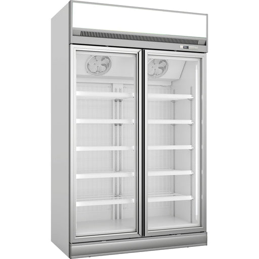 Commercial Display Cooler 1195 Litres Double Hinged Doors Top Mount | Tr101 Makfry