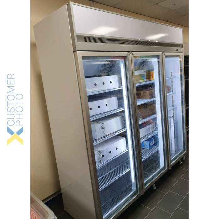 Commercial Display Freezer 1563 Litres Triple Hinged Doors Top Mount | Ff777 Top Makfry