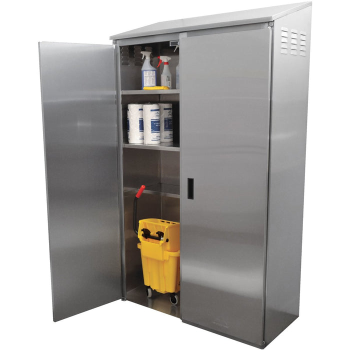 B GRADE Janitorial Mop Sink Cabinet Stainless steel Double |  FMSCDL225084418KD B GRADE