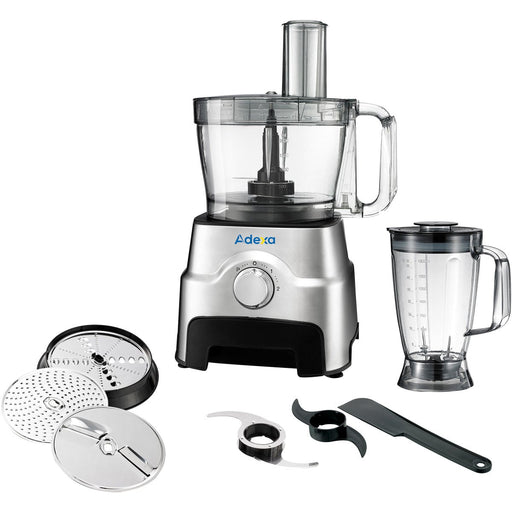 Professional Stainless Steel Food Processor with Blender 1000W|  FP407 Makfry