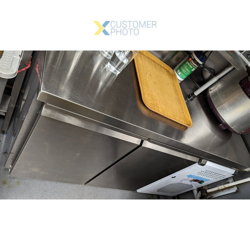 Professional Freezer Counter With Upstand 2 Doors Depth 600mm | Fs22 V Makfry