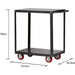 Workshop Utility Trolley Cart 2-Tier 405x765x810mm |  FS302 Makfry