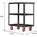 Workshop Utility Trolley Cart 3-Tier 405x765x810mm |  FS303 Makfry