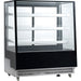 Display Merchandiser Fridge 500 Litres 3 Shelves Black &Amp; Stainless Steel | Ft400 L Makfry