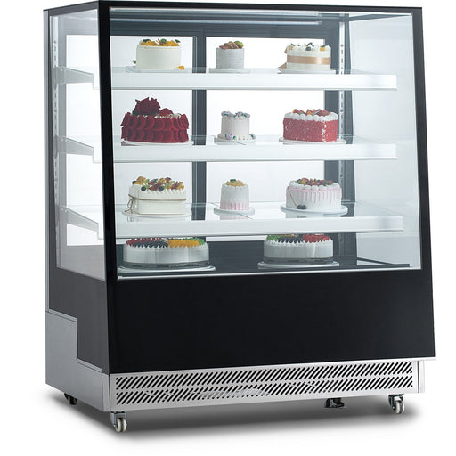 Display Merchandiser Fridge 650 Litres 3 Shelves Black &Amp; Stainless Steel | Ft500 L Makfry