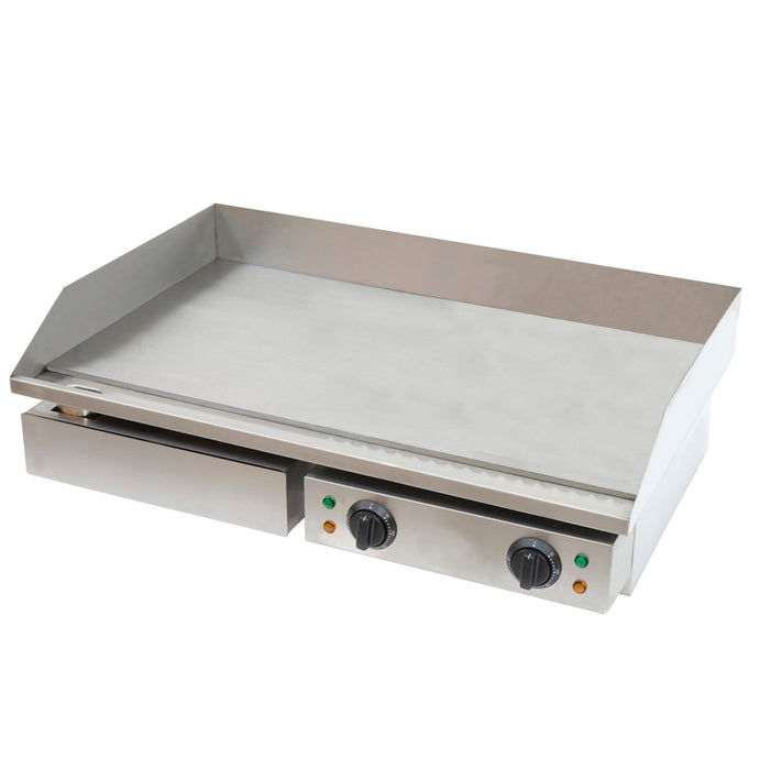 Commercial Griddle Smooth 730x500x230mm 4.4kW Electric |  FT820