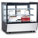 Display Merchandiser Fridge Countertop 160 Litres 2 Shelves Black &Amp; Stainless Steel | Ftw160 Z Makfry