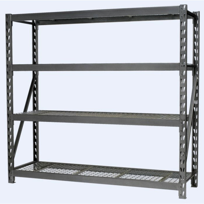 Professional Heavy Duty Shelving Unit 900kg Powder Coated Steel 1960x610x1830mm 4 Shelves | Fuji407 Makfry