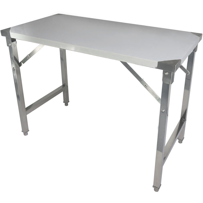 B GRADE Folding Stainless steel Work table 1500x600x850mm |  FW41876120 B GRADE