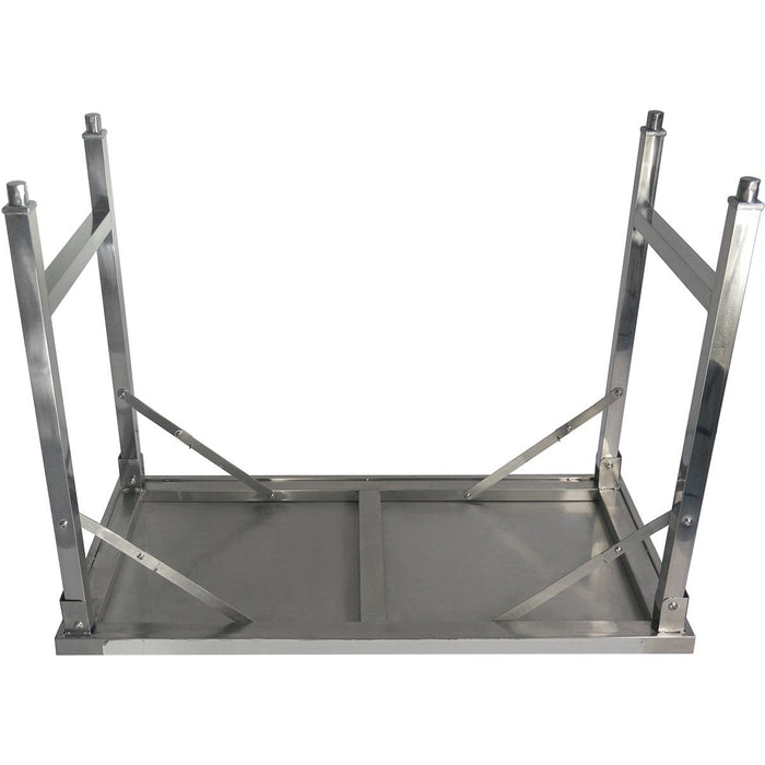 Folding Stainless steel Work table 1200x600x850mm |  FW4187660 Makfry