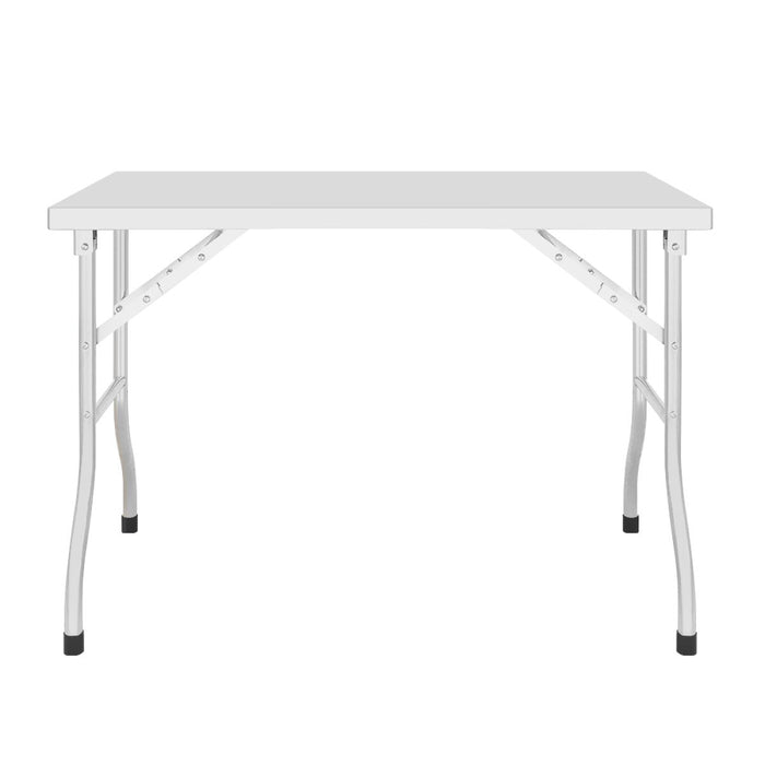 Commercial Folding Work Table Stainless Steel 1200x600x800mm |  FWT126D Makfry