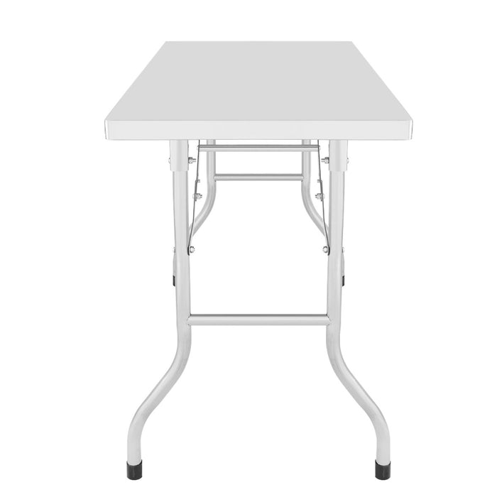 Commercial Folding Work Table Stainless Steel 1000x600x800mm |  FWT106D