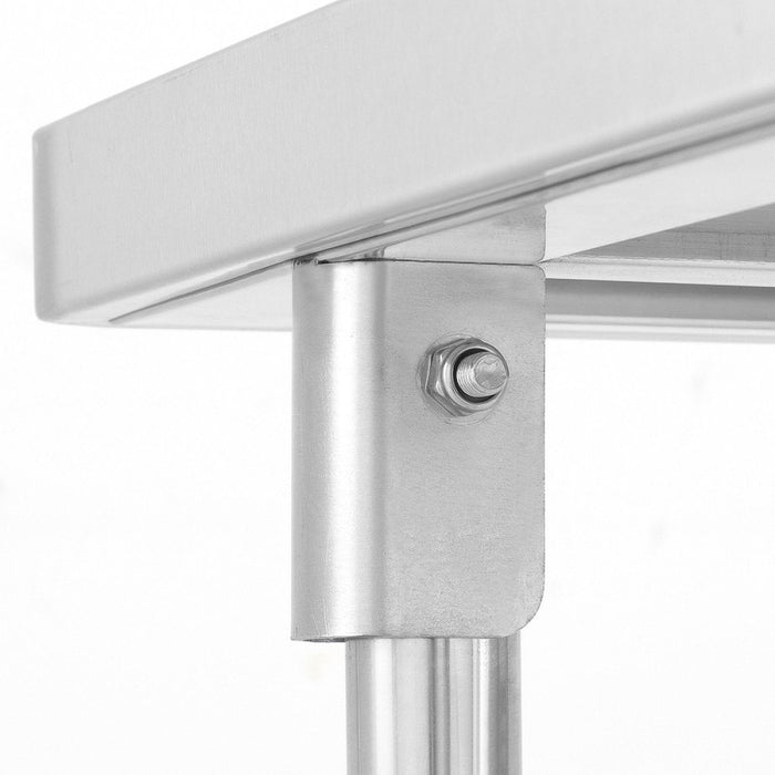 Commercial Folding Work Table Stainless Steel 1200x600x800mm |  FWT126D Makfry