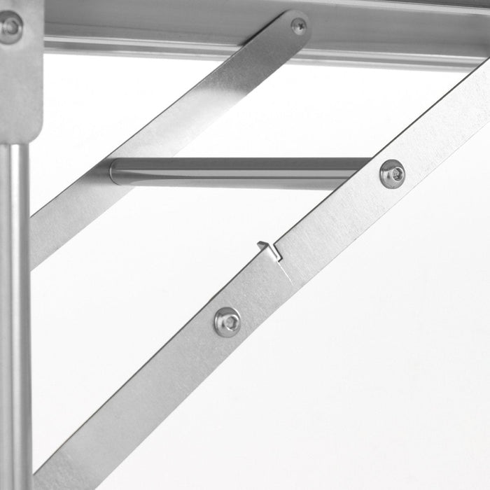 Commercial Folding Work Table Stainless Steel 1200x600x800mm |  FWT126D Makfry