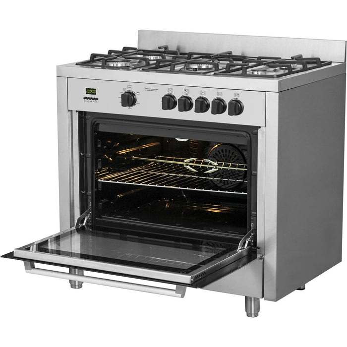 Professional Gas range 5 burners 10kW Gas oven 4.2kW |  G36D085010