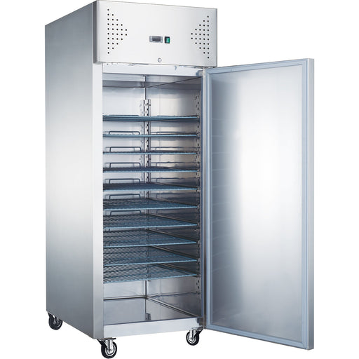 B Grade Commercial Bakery Freezer Upright Cabinet 852 Litres Stainless Steel Single Door 800x600mm Ventilated Cooling | F6080 B Grade Makfry