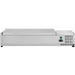 B Grade Refrigerated Servery Prep Top 1400mm 6x Gn1/3 Depth 380mm Stainless Steel Lid | Thvd1400/380 B Grade Makfry