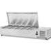B Grade Refrigerated Servery Prep Top 1400mm 6x Gn1/3 Depth 380mm Stainless Steel Lid | Thvd1400/380 B Grade Makfry