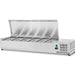 Refrigerated Servery Prep Top 1500mm 6x Gn1/3 Depth 380mm Stainless Steel Lid | Vrx1500/380 Ss Makfry