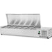 Refrigerated Servery Prep Top 1500mm 6x Gn1/3 Depth 380mm Stainless Steel Lid | Thvd1500/380 Makfry
