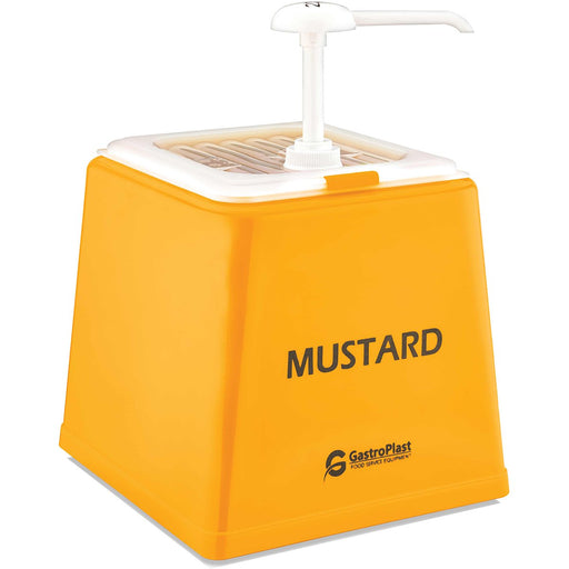 Mustard Pump Dispenser Stand 1x2.5 litre pump Plastic |  GDH01 Makfry