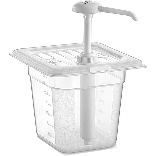 Sauce Pump Dispenser 1x2 litre pump Plastic |  GDM02 Makfry