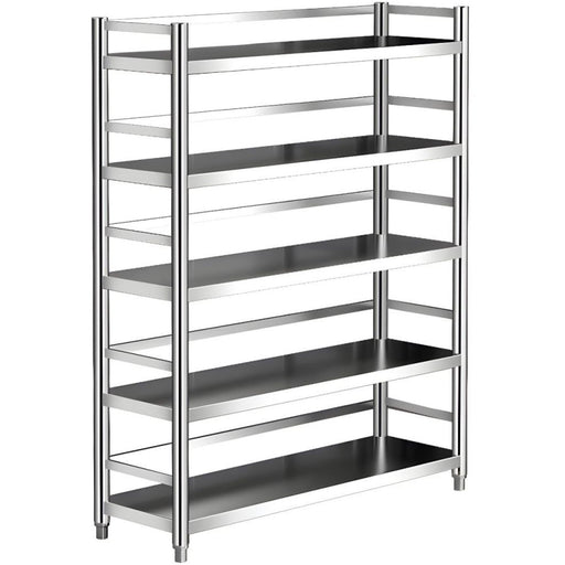 B GRADE Commercial Shelving Unit 5 Shelves Stainless Steel 1500x500x1810mm |  GEW24 B GRADE Makfry