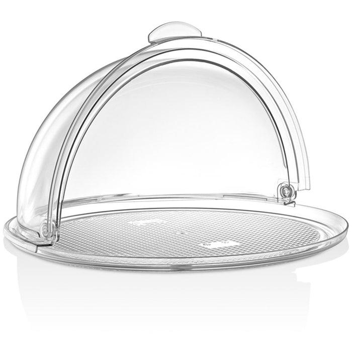 Polycarbonate Roll-up Dome Cover for Round Tray Ø390mm Clear |  GFM13 Makfry