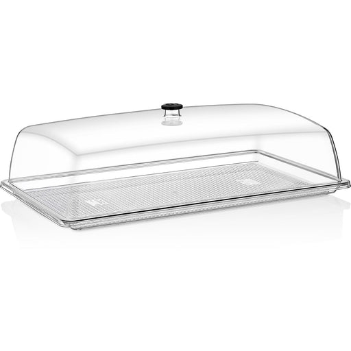 Polycarbonate Gastronorm Tray with Dome Cover GN1/1 Depth 20mm  |  GFT11-GF11 Makfry